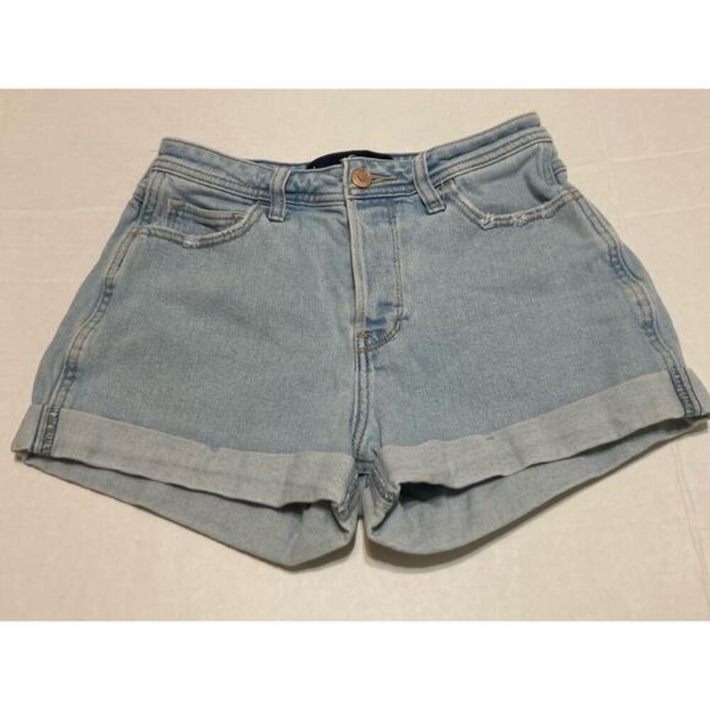 Hollister Women's Shorts Jean High-Rise Boyfriend Button Fly Vintage Stretch W25